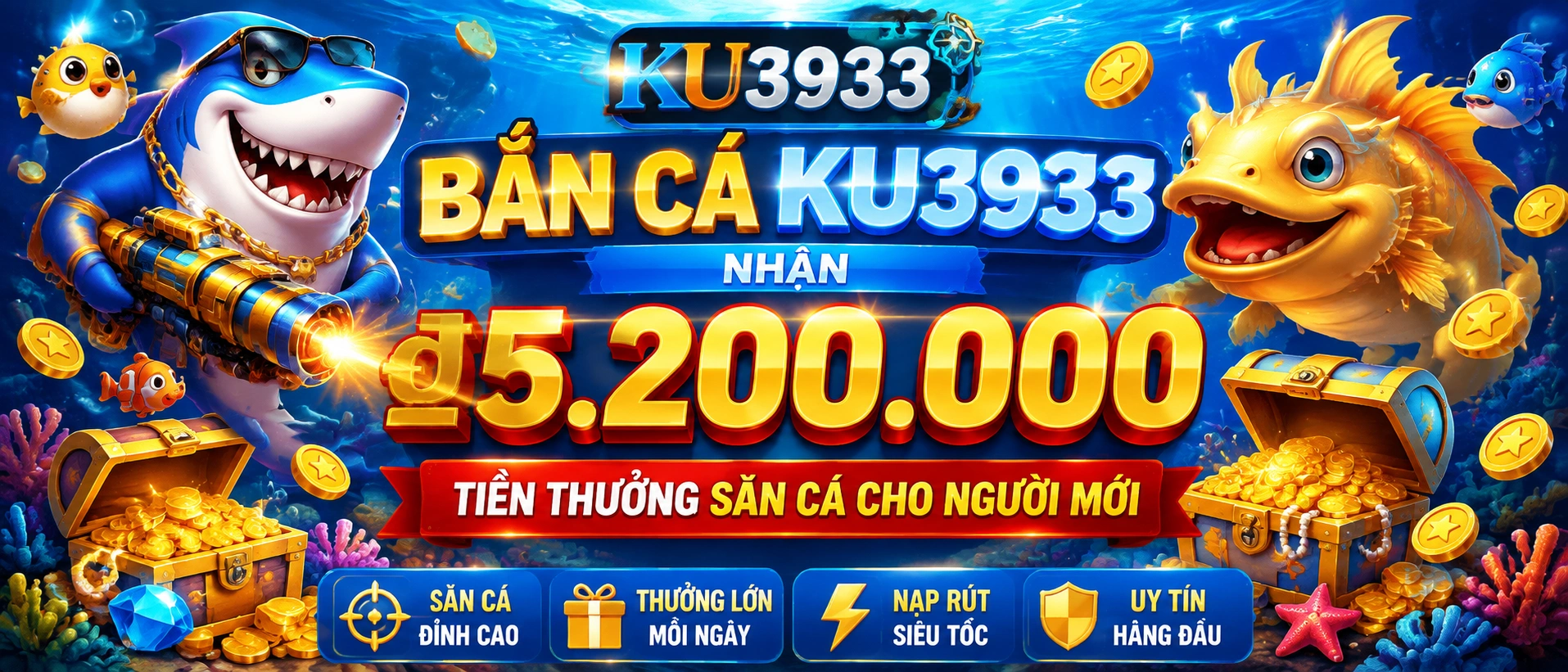 Bắn Cá 3D game arcade shooting đồ họa 3D