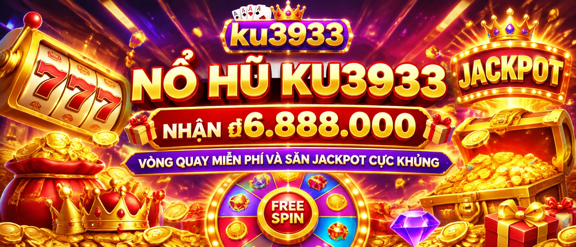 Giao diện chọn game slot và nổ hũ trên ku3933